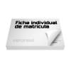 Ficha Individual Matricula  F.863 X 50