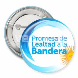 Boton C prendedor Bandera 4.5 Cm.