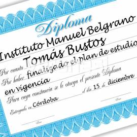 Personalizacion De Diplomas