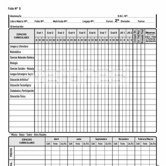 Registro Anual Etapa CB 2do. Año