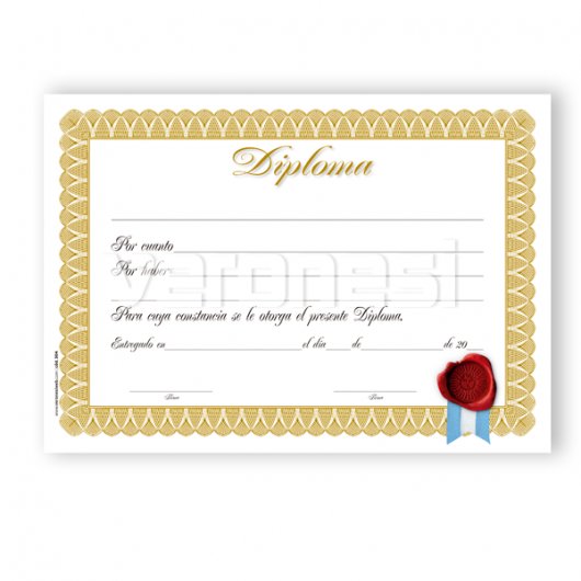 Diploma Terminacion Estudio