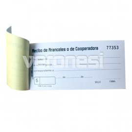 Recibo De Aranceles  X 50